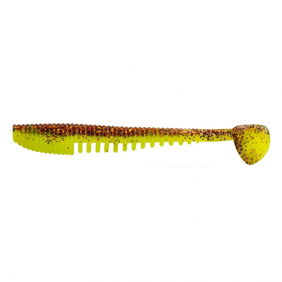 Виброхвост Helios Varuna 4,33"/11см, цвет Golden Lime 7 шт HS-35-048 , 